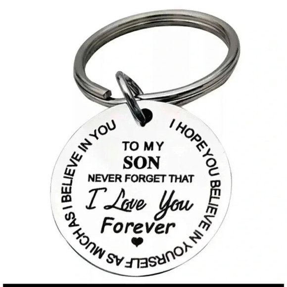 To My Son As Much As I Believe In You Keychain - Picture 1 of 2